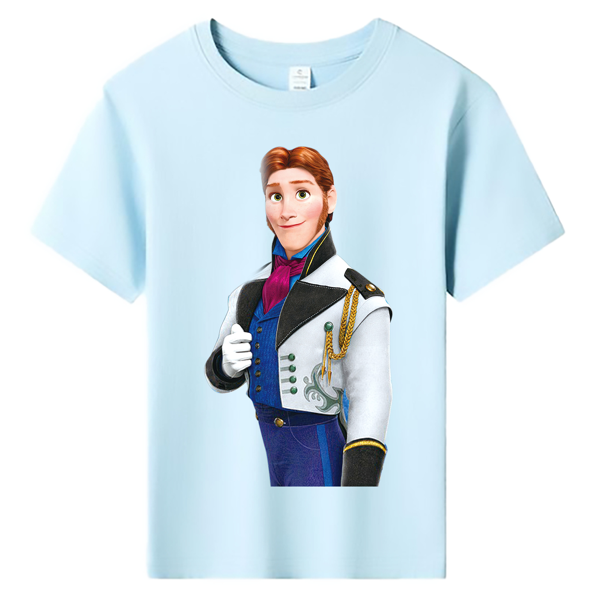 （画像用） アナと雪の女王 アンナ エルサ Frozen Anna Elsa 綿100％キッズTシャツ（フロントプリント）